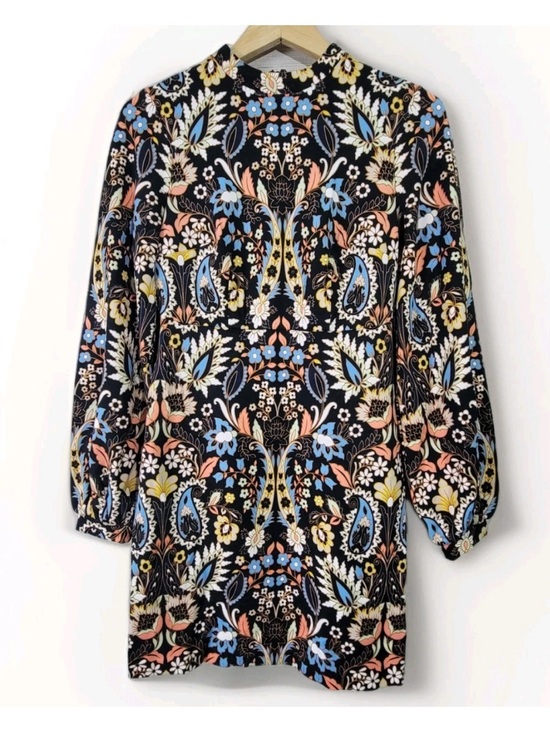 Boden Dresses & Skirts - Boden Floral Paisley Long Sleeve Mini Dress size 10